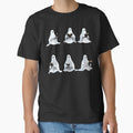 Reading Sheet Ghost Cute Ghosts Reading Pack Book Set Spooky Book Lovers Gift Ideas T-shirt by KAMIstyles