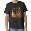 Cozy Autumn Black Cat – Sleeping Book Lover by lbenoraib