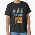 Let Your Light Shine Menorah For Adults, For Kids, Hanukkah Gift by rosettegeberth