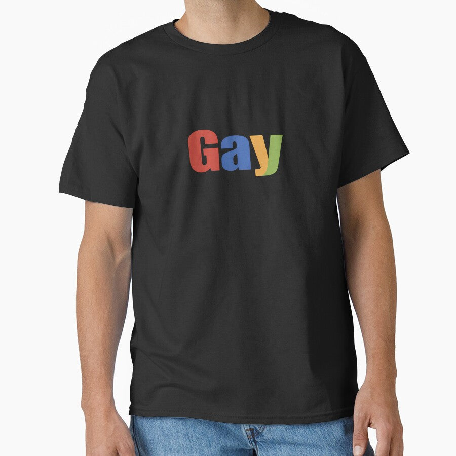 Fun Ebay Logo GAY Lesbian Pride Rainbow Queer LGBTQ Novelty Happy Humor by BuyShirtsOnline