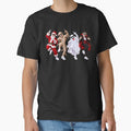 Funny Spooky Christmas Party Santa Mummy Ghost Vampire Dancing Design by ArtSpark Studio