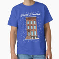 Happy Hanukkah Brooklyn Brownstone by Deborah Camp