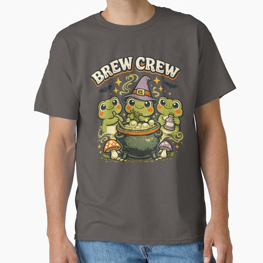 Brew Crew – Cute Halloween Frogs Brewing a Potion by  MAD's Recreation Studio