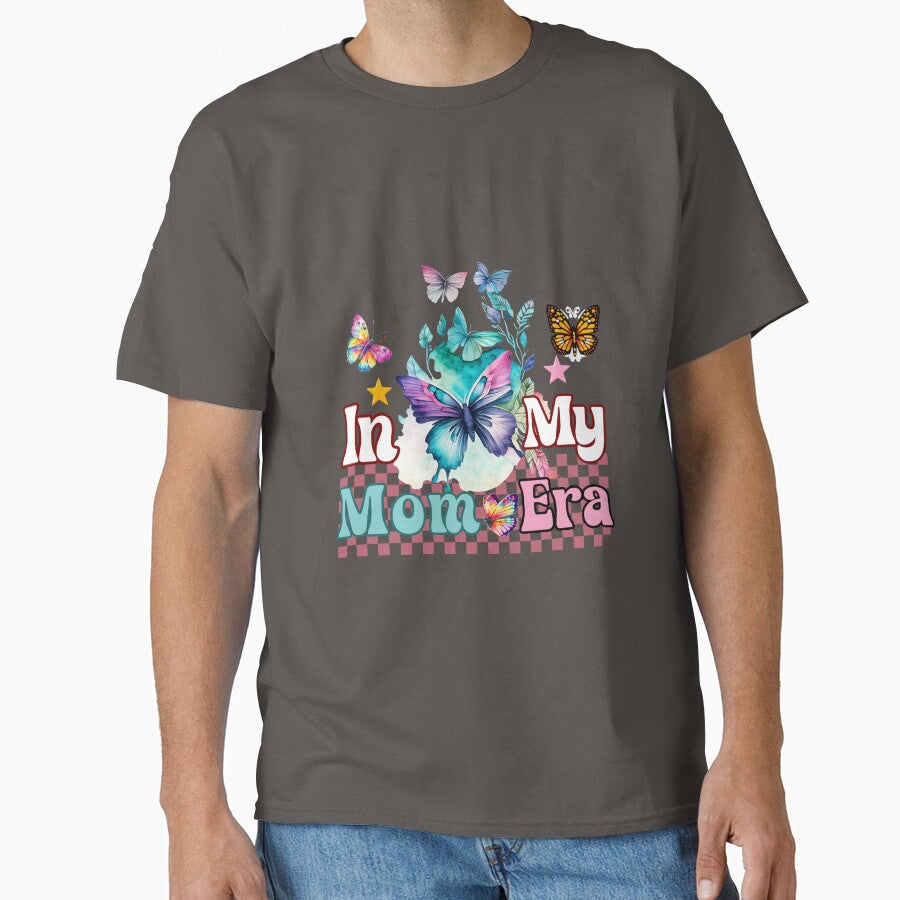 In My Mom Era with Retro Groovy Colorful Butterfly Design by Raise2Shine