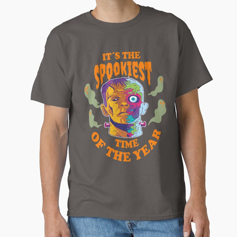 Copy of IT'S THE SPOOKIEST TIME OF THE YEAR - FUNNY SPOOKY FRANKENSTEIN HALLOWEEN QUOTE by PhillDaPhlava
