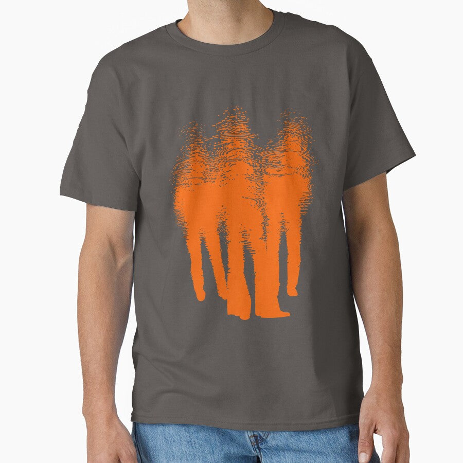 TRIO. PUDDLE ART GRAPHIC. ORANGE. by 5hertz