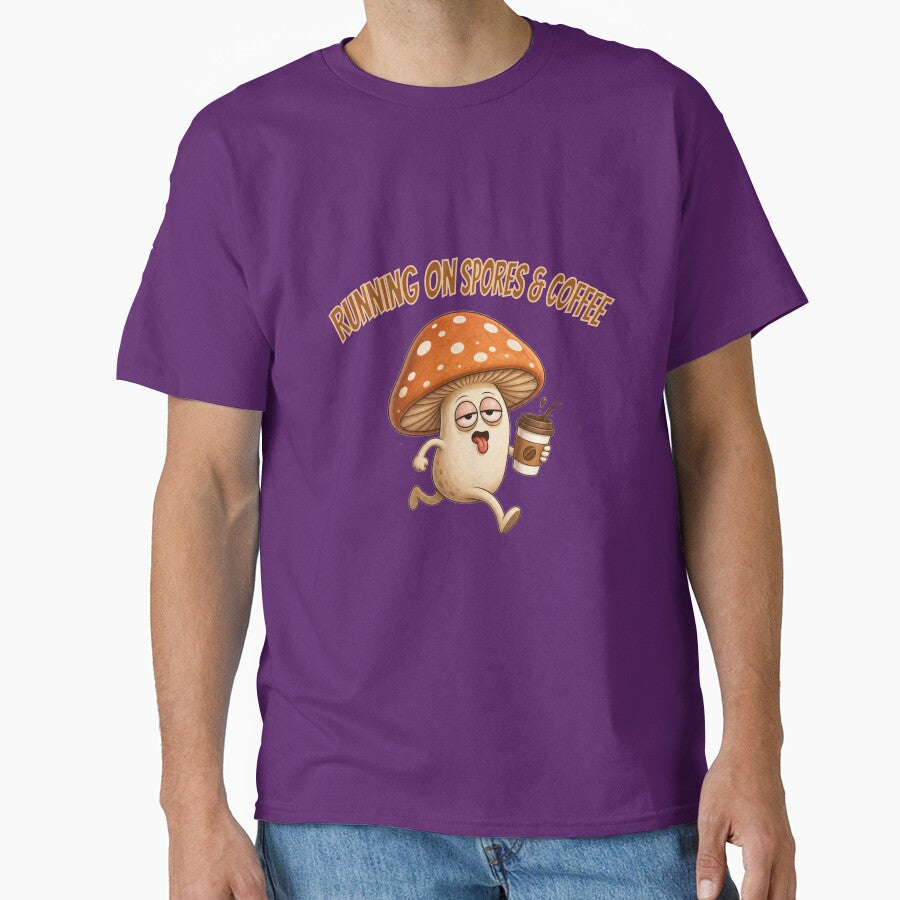 Running on Spores & Coffee – Cute Mushroom Coffee Autumn Design by youcefben48