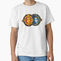 Celestial Sun and Moon Union - Traditional Indian Deity Art by MT-Hub | Art for Every Soul