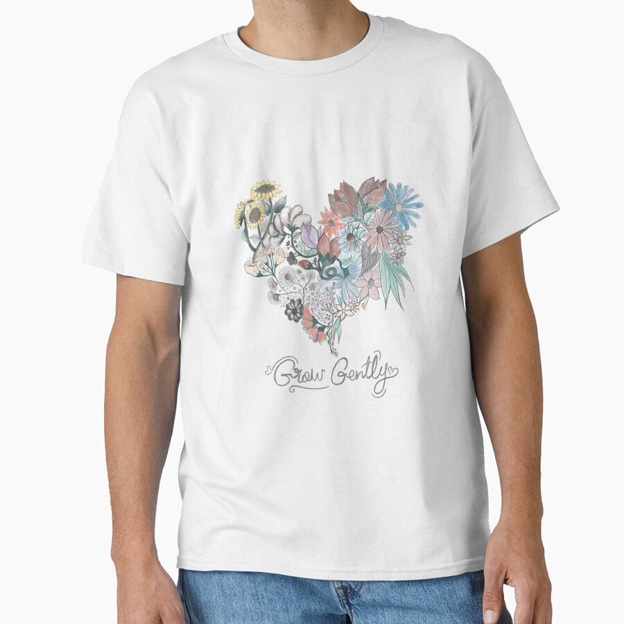 Wildflower heart aesthetic art by Hadir.Art