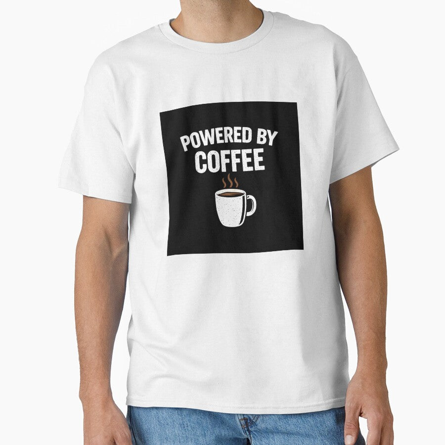Powered By Coffee Funny Coffee Lover Design by Tropivaro