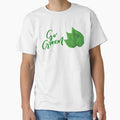 "Go Green Handwritten Leaves Design" by Mahakamel
