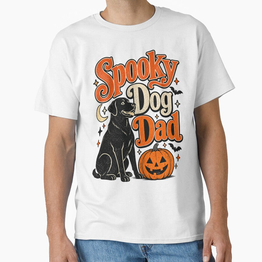 Spooky Dog Dad Funny Halloween Gift For Dog Owners And Men by Ojoe studio