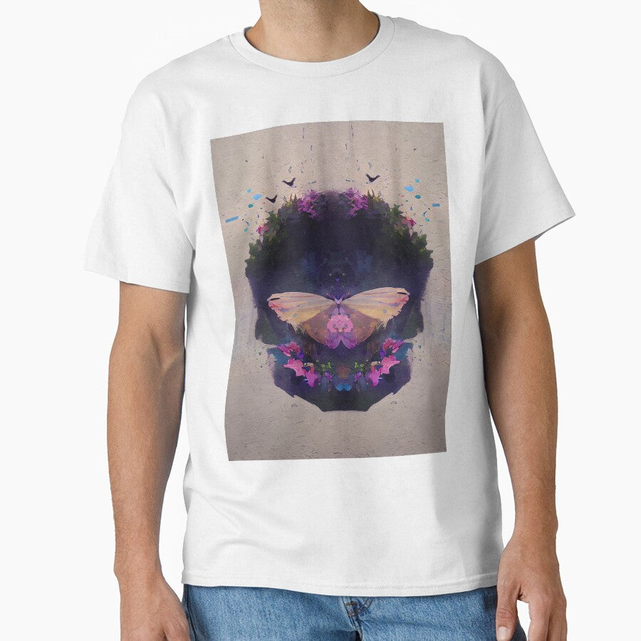 Cool Painting Butterfly Flowers Skull by CattlettArt