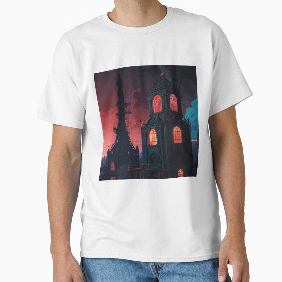 Chrome Dark Academia Gothic Anime Art | Dark Aesthetic T-Shirt by Joy-boy-op