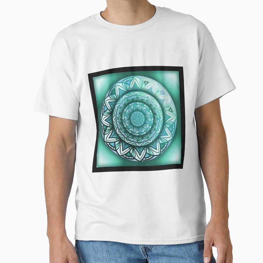 floral jade mandala by angeldecuir