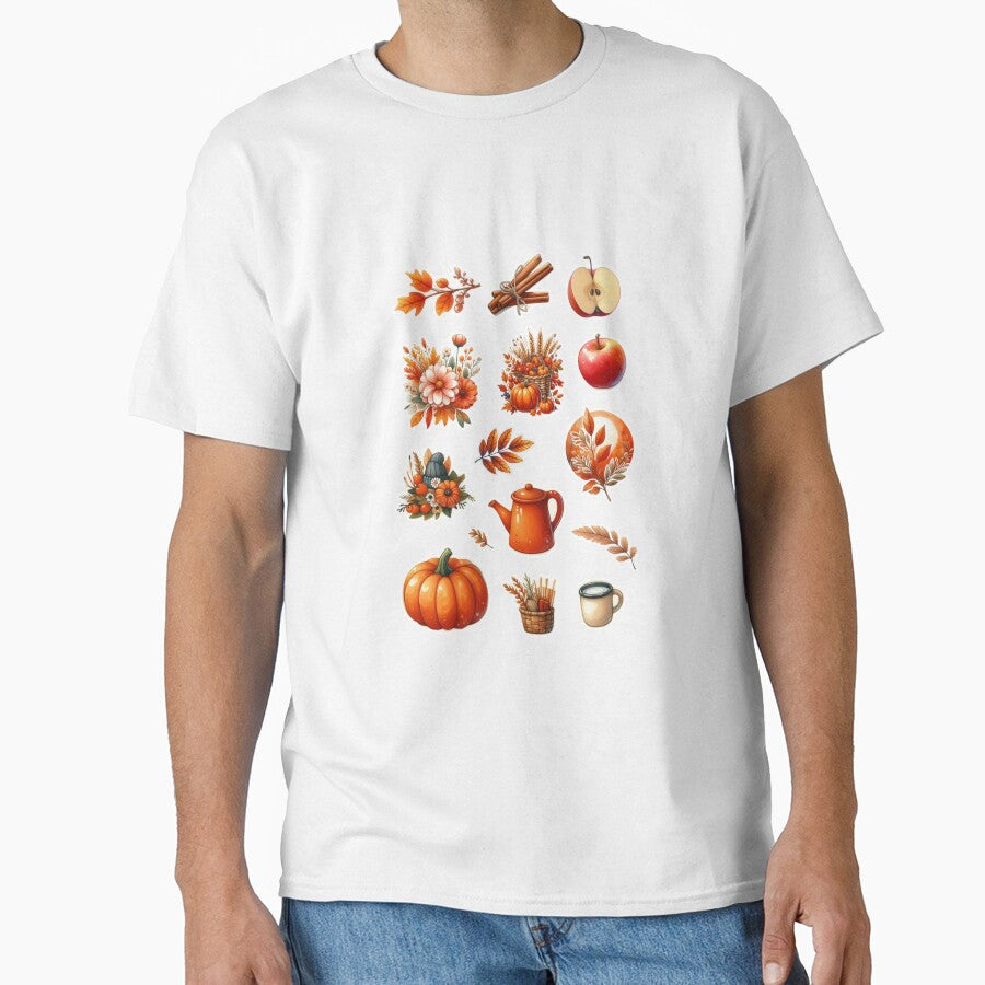 Cozy Autumn Aesthetic Stickers | Fall Leaves, Pumpkins & Cinnamon by FlowerMyLove