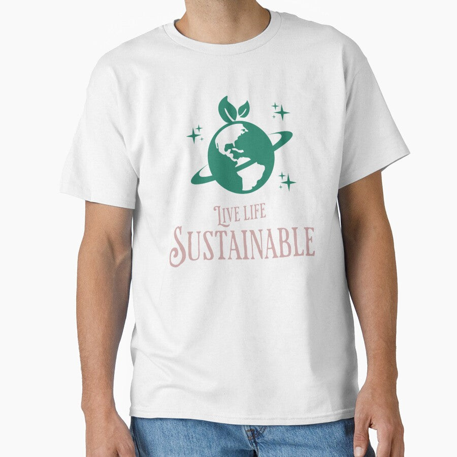 Live Life Sustainable – Retro Planet Earth Aesthetic by Hydravisions