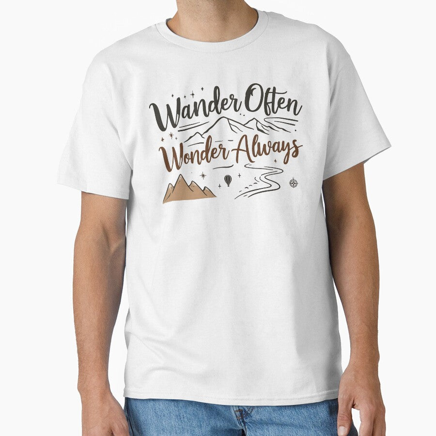 Wander Often Wonder Always Minimalist by Earthbound Travel Co.