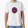 "Heavenly Rose" Floral Geometric Mandala Design T-Shirt by Davey's Designs