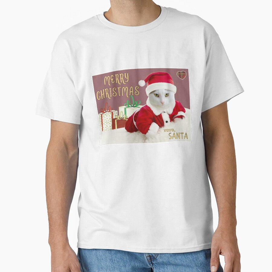 Funny Cat Santa Merry Christmas Love - Happy Holidays by ViewerEqualsPhoton
