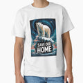 Save Our Home Polar Bear Art Print - Eco-Friendly Wildlife Decor by pnidesign