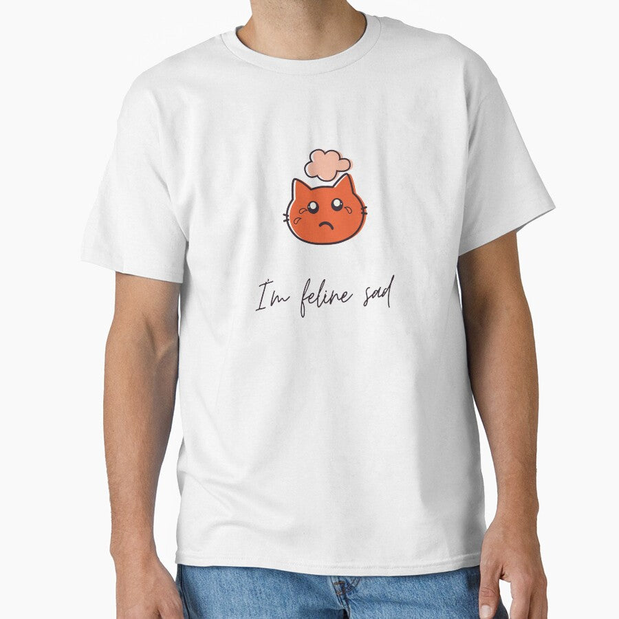 I am feline sad cat sense of humor by glooop