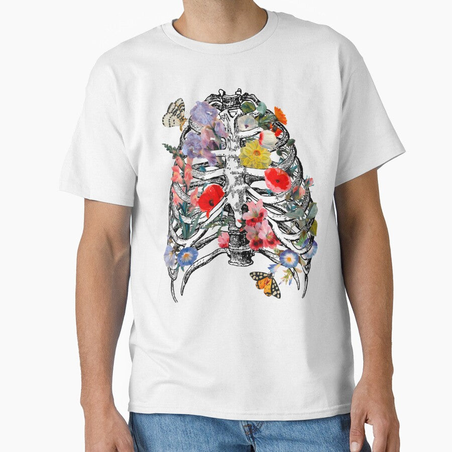 Ribcage and flowers gothis fairycore by HotSnob