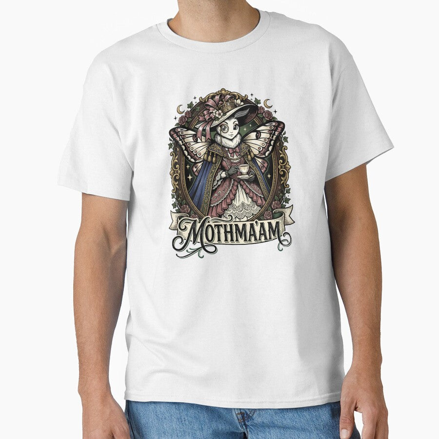 Mothma'am Funny Moth Lover Retro Insect Pun Nature Design by get55shirt