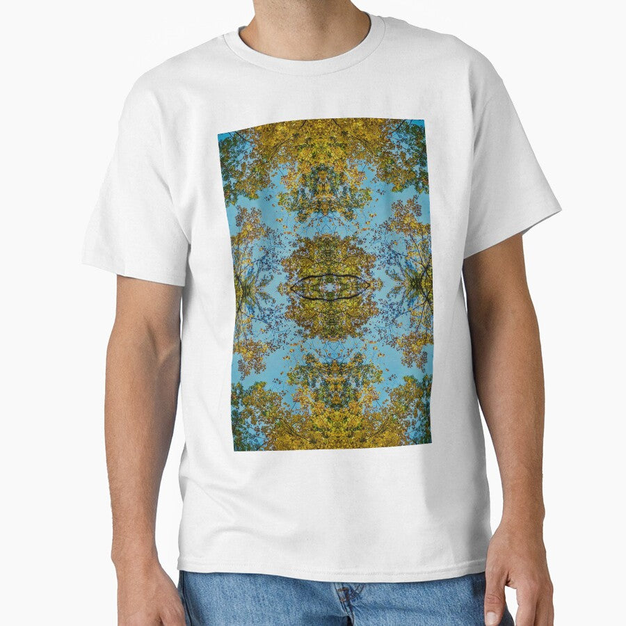Psychedelic Sacred Geometry Autumn Leaves – Visionary Nature Symmetry by aadventures