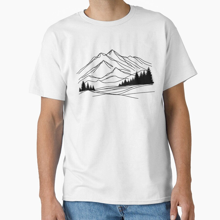 Mountain Line Art by DesignsByKazu