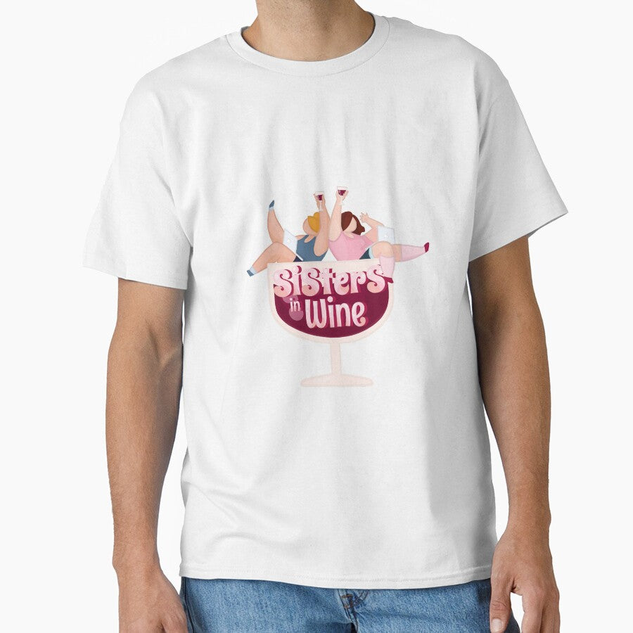 Sisters in Wine - Funny Wine Stickers Kawaii Style by Zuza Makes