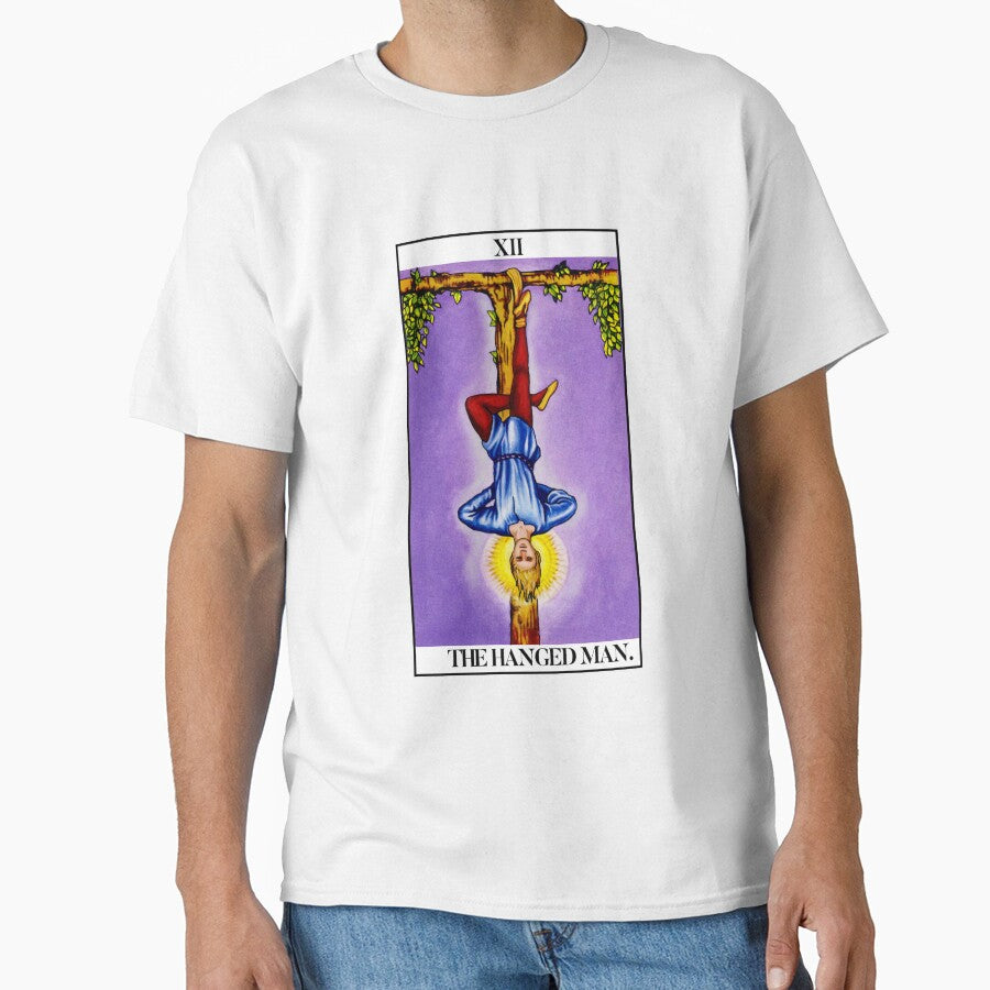 The Hanged Man Tarot Card T Shirt- Major Arcana Tarot Card by TeeARTHY