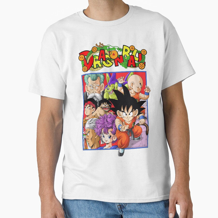Classic Anime Crew – Retro Character Collage Design by PosterFuel