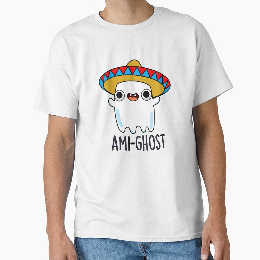 Ami-gost Halloween Funny Mexican Amigo Ghost Puns by punnybone