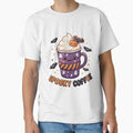 Spooky Coffee Halloween Sticker – Cute Coffee Cup by lailakhalaf