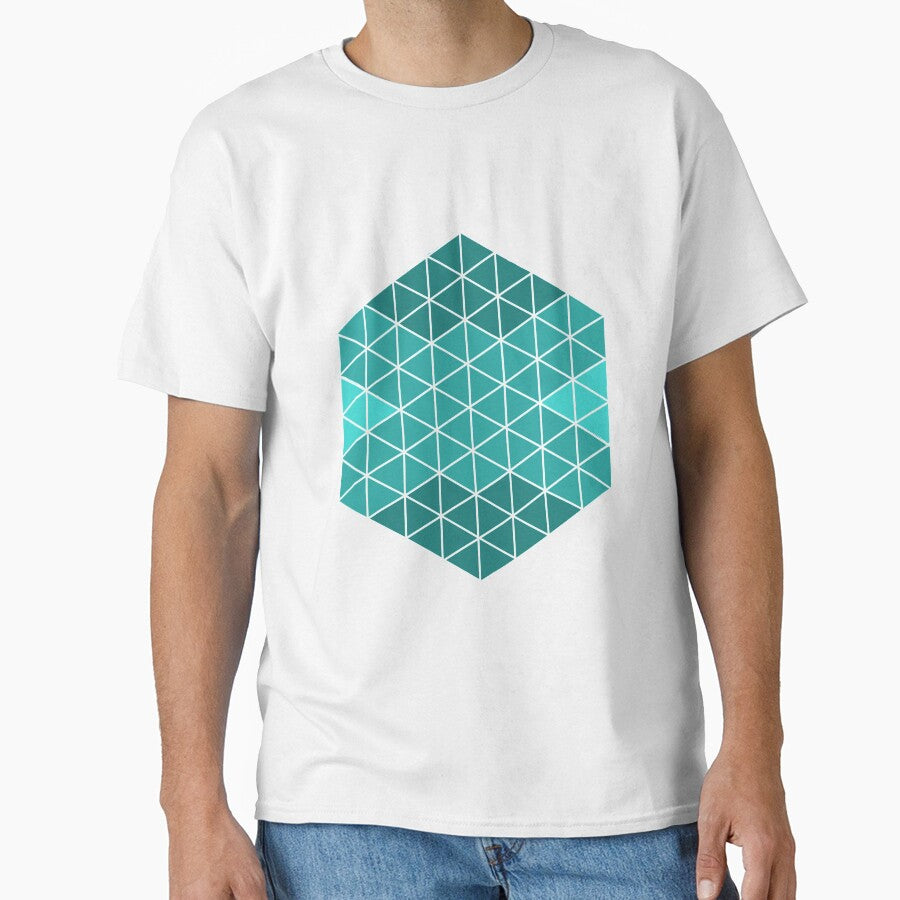 Teal Triangle Sacred Geometry by Brooklynmpls