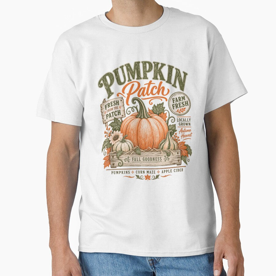 Vintage Rustic Pumpkin Patch Autumn Harvest Farm Fresh Design by SmithOscarShop