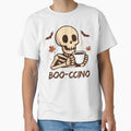 Boo-ccino Skeleton Coffee Spooky Halloween Autumn Design by CutieGalore