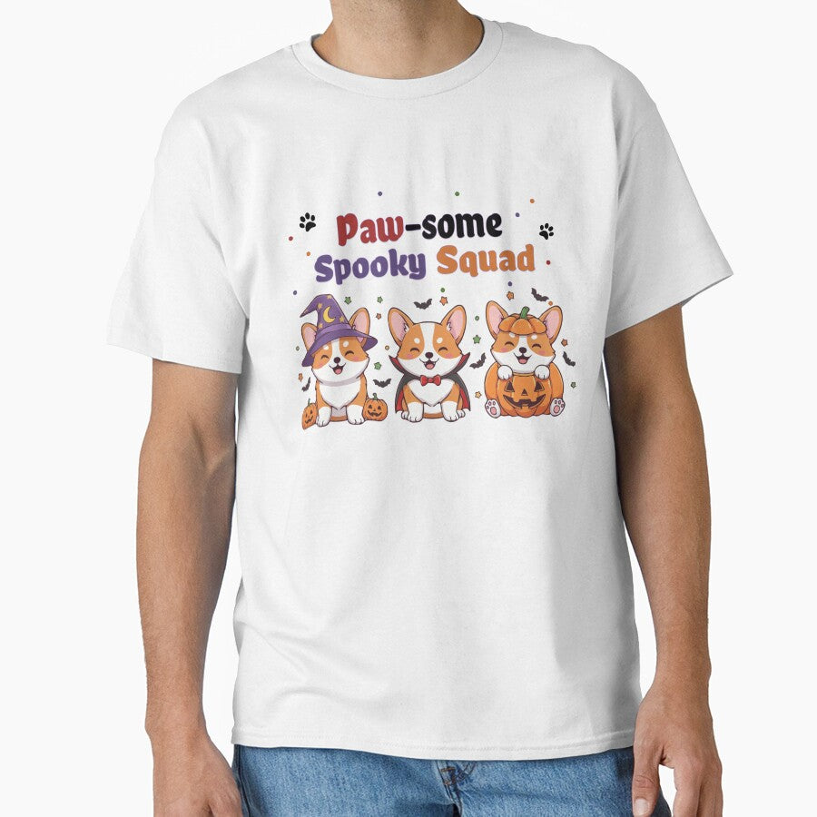 Pawsome Spooky Squad – Cute Pembroke Welsh Corgi Halloween by The Real Life Symphony