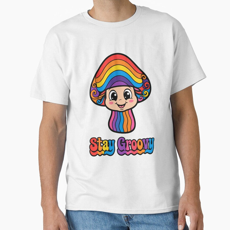 Stay Groovy Rainbow Mushroom by MADE BY MAHMOUD