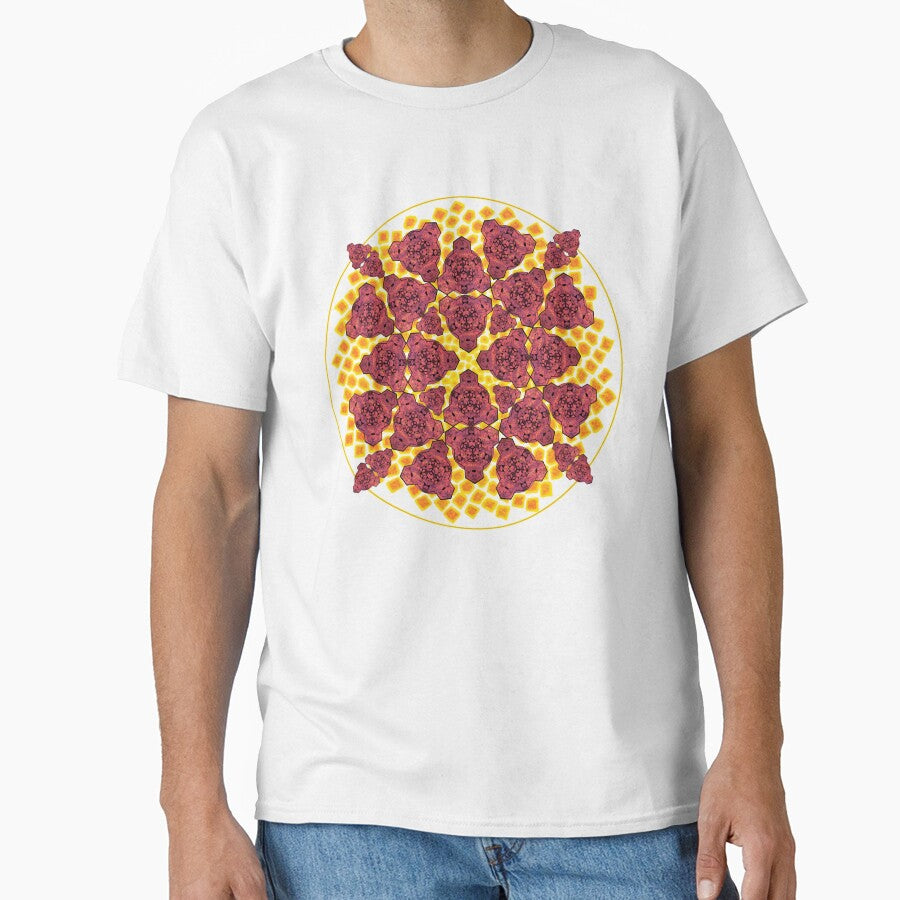Red Sky Cube Mandala Cacophony & CircleVisions (R&Y) by createVisions