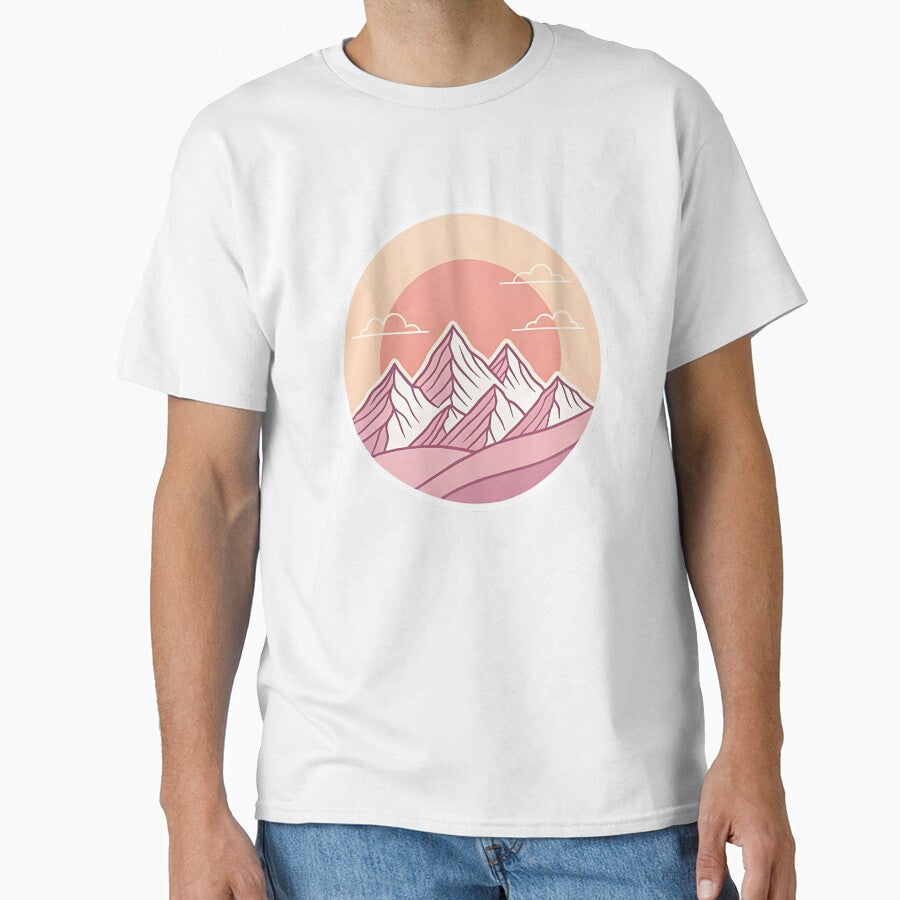 Minimalist Mountain Sunset by FluffyPeels