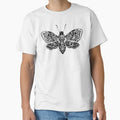 Skull moth black by Sitenkovamary