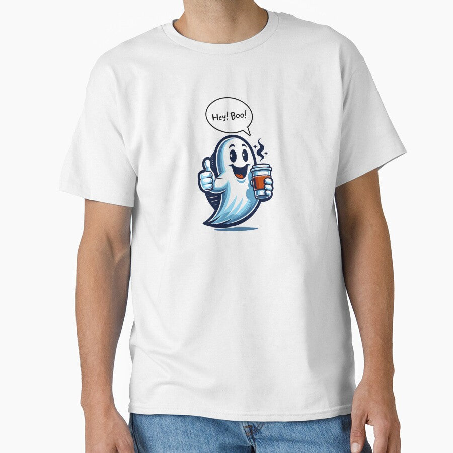 Funny ghost with coffee by Pearl67