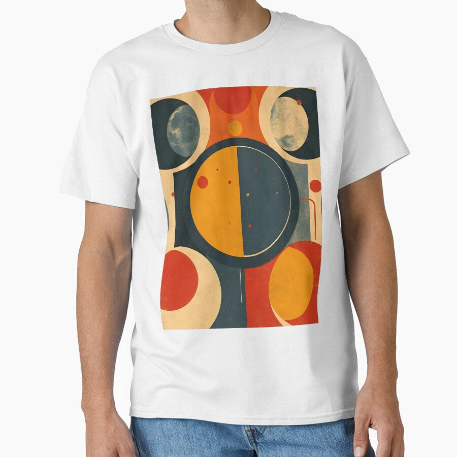 Solar Rhythm – Bauhaus Pop Art Sun, Moon Abstract by WhimsicalThredz