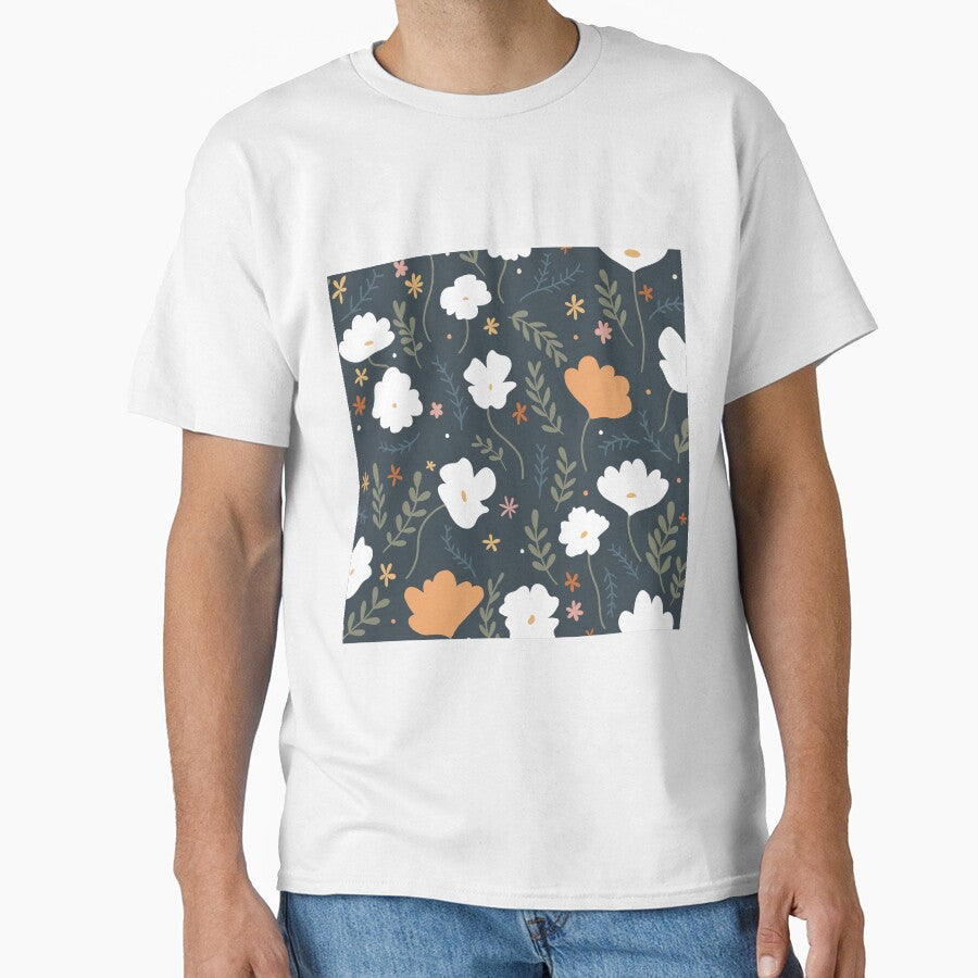 minimal moody wildflowers, gray by Sara Frane