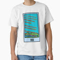 Wait, is this pixel art tarot? Yellow - Minor Arcana 'Eight of Wands' (Design for T-shirt, stickers and other accessories) by Pixel Waite