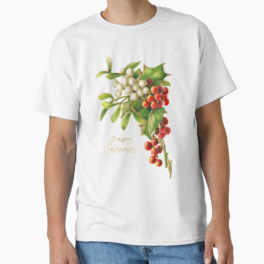 A Merry Christmas. Vintage Holly and Mistletoe (ca. Early 1900s) by IMPHives