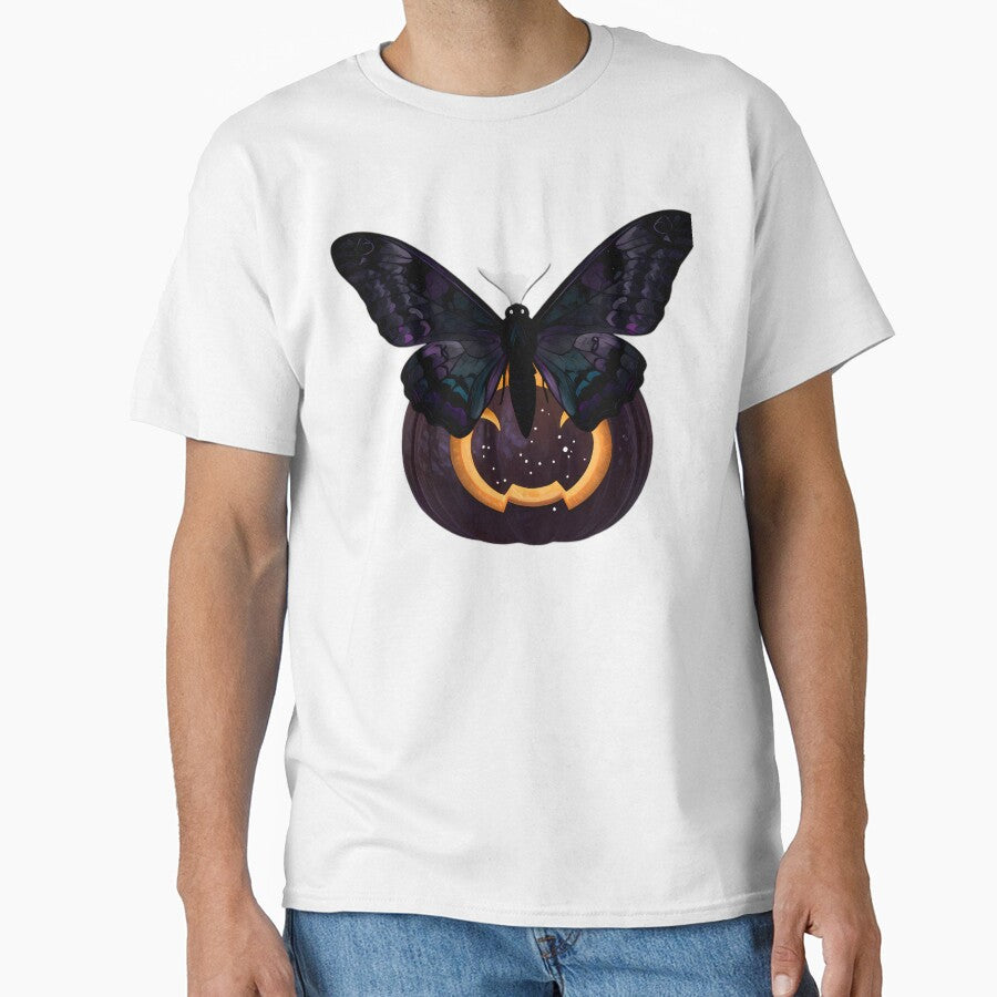 Gothic Luna Moth Moon Phase Pumpkin by IllumeInk