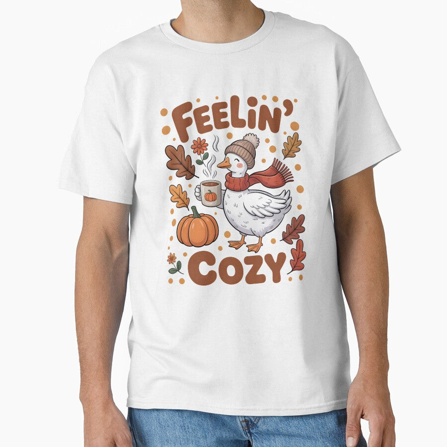 Feeling Cozy Fall Goose Design by CleanDecor